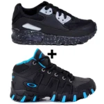 Kit 2 Tênis Infantil Botinha Oakley + Tênis Infantil Mini Max AIR Menino - Imagem 16