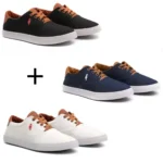 Kit 3 Sapatênis Polo Casual Masculino - Imagem 9
