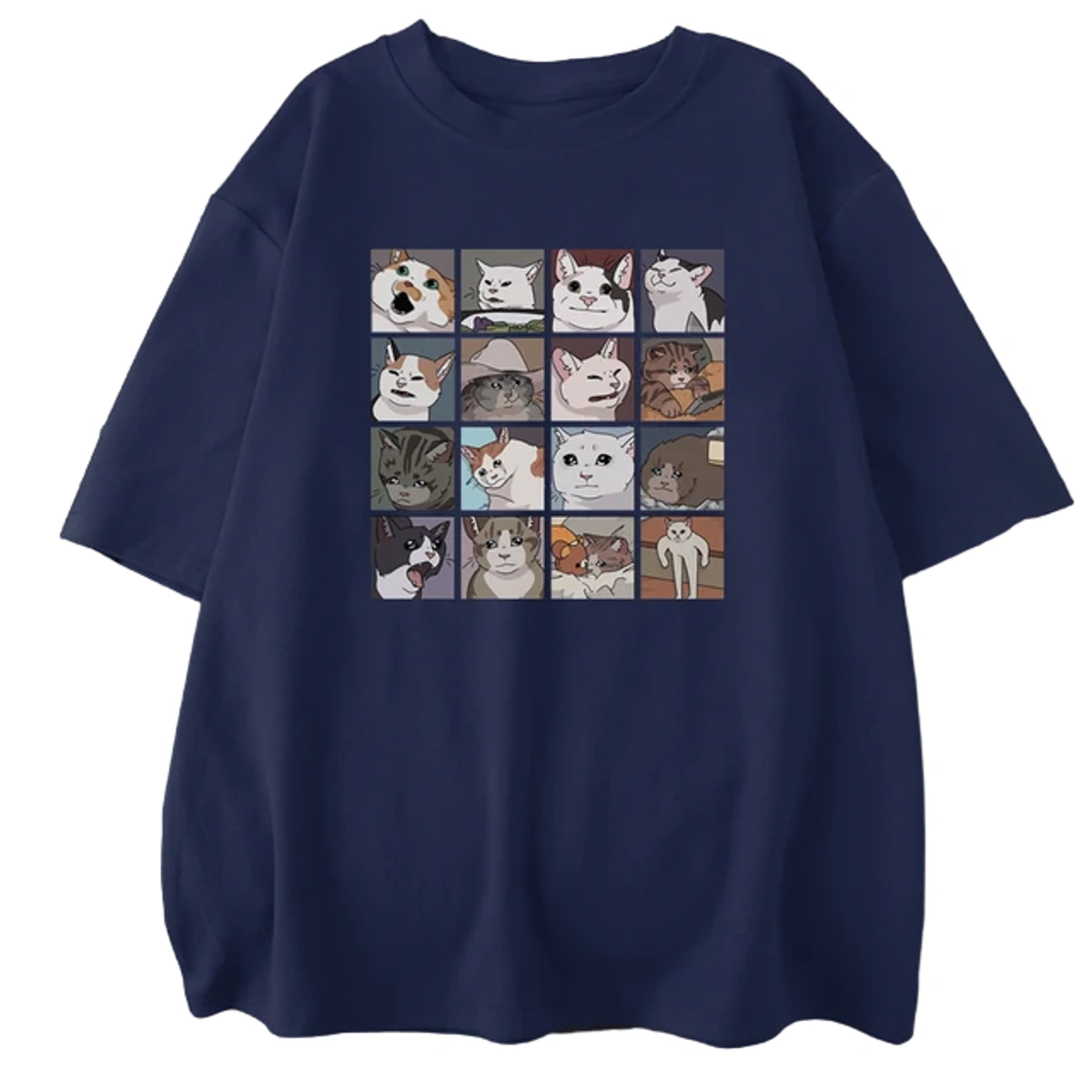 fddaddeb-38b0-5c56-9895-3d555931700d.webp Camisa Gato Memes - Imagem 1