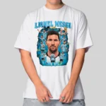 Camiseta Masculina Oversized Messi Argentina Estilo e Conforto - Imagem 12