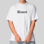 Camiseta Masculina Oversized Blessed Estilo e Conforto D3
