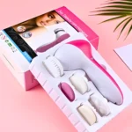 Escova Facial Elétrica 5 em 1 Portátil Esfoliante e Massagea - Imagem 4