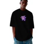 Camiseta Masculina Oversized Gengar D3 Streetwear Estilo Conforto