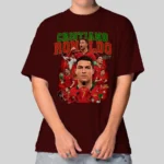 Camiseta Masculina Oversized Cristiano Ronaldo Portugal - Imagem 10