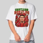 Camiseta Masculina Oversized Cristiano Ronaldo Portugal - Imagem 13