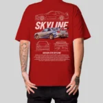 Camiseta Masculina Oversized Skyline R34 Estilo e Conforto - Imagem 7
