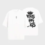 Camiseta Masculina Oversized Jesus is King - Imagem 2
