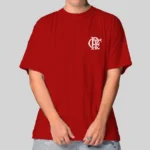 Camiseta Masculina Oversized Flamengo - Imagem 9