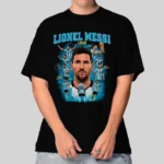 Camiseta Masculina Oversized Messi Argentina Estilo e Conforto