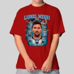 Camiseta Masculina Oversized Messi Argentina Estilo e Conforto - Imagem 7