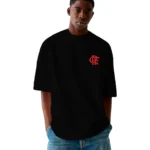 Camiseta Masculina Oversized Flamengo - Imagem 3