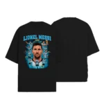 Camiseta Masculina Oversized Messi Argentina Estilo e Conforto - Imagem 3