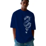 Camiseta Masculina Oversized D3 Dragão Comfort Premium - Imagem 4