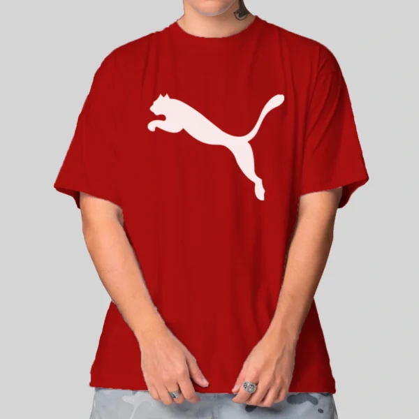 Camiseta Masculina Oversized Puma Logo