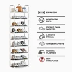 Sapateira Vertical organizador com  9 Prateleiras - Imagem 9