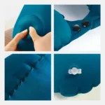 Travesseiro Almofada de Pescoço Inflável e Portátil - VERDE - Imagem 8