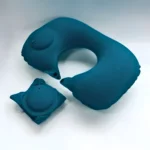 Travesseiro Almofada de Pescoço Inflável e Portátil - VERDE - Imagem 2