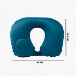 Travesseiro Almofada de Pescoço Inflável e Portátil - VERDE - Imagem 9