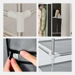 Guarda Roupa Closet Dobrável Organizador com Capa de Tecido - Imagem 8