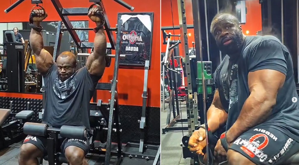 Samson Dauda compartilha seu treino brutal para as costas enquanto se prepara para o retorno do Mr. Olympia em 2026