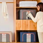 Caixa Organizadora De Roupas Multiuso Dobrável - VERDE - Imagem 3