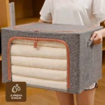 Caixa Organizadora De Roupas Multiuso Dobrável - VERDE - Imagem 7