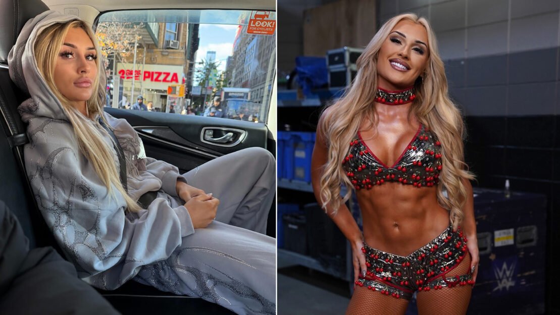 Como Tiffany Stratton se prepara para o fisiculturismo durante uma turnê com a WWE