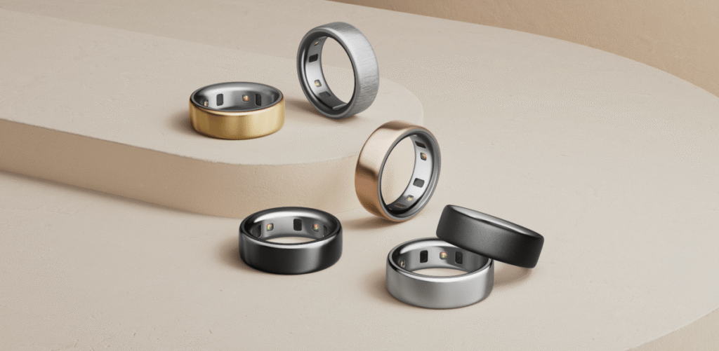 array of Oura rings
