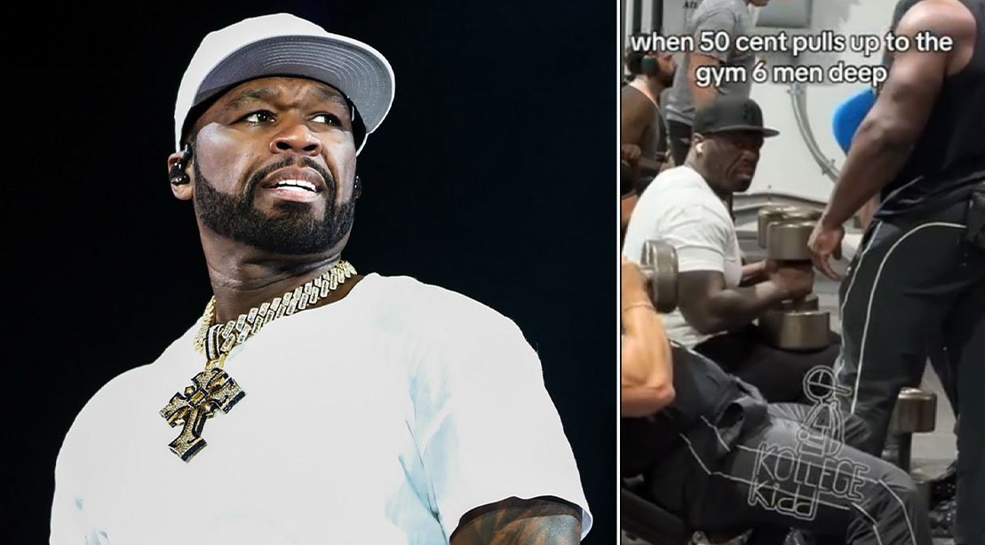 Reação de 50 Cent ao ser filmado no meio do treino: Você tem permissão para gravar pessoas treinando?