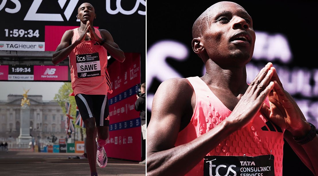 Sabastian Sawe quebra a barreira da maratona de 2 horas na Maratona de Londres de 2026