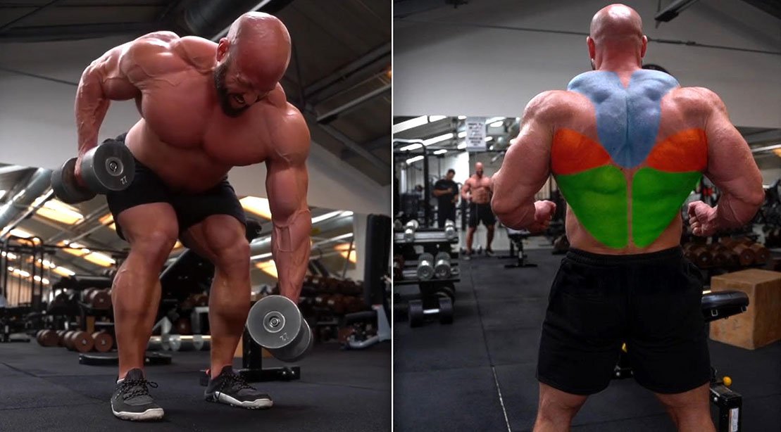 Variação da linha com halteres do IFBB Pro Petar Klančir para construir costas maiores