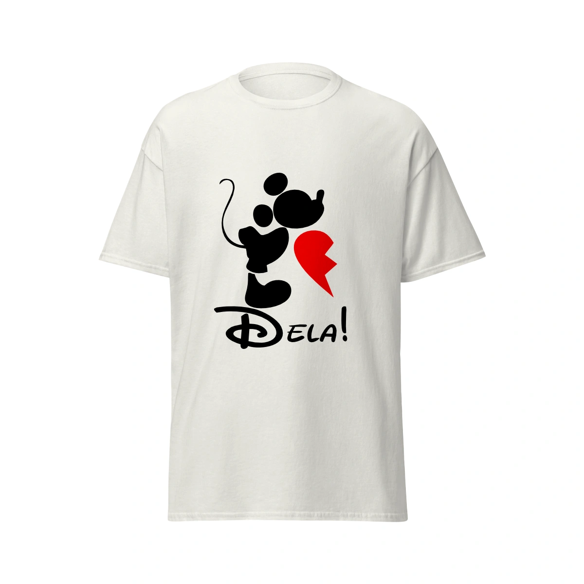 04b04e1b-75db-51e5-8d9f-964a0cc6e3d7.webp Camiseta Masculina Dia dos Namorados Metade Coração Dela - Imagem 1