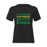 Camisa Feminina Baby Look Samba e Cerveja e Futebol e Copa - Imagem 17