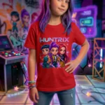 Camiseta Infantil Menina Huntrix - Imagem 11