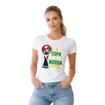 Camisa Feminina Baby Look Brasil Varias Estampas II - Imagem 25