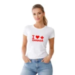 Camisa Feminina Baby Look Canadá Varias Estampas - Imagem 30