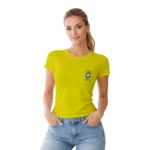 Camisa Feminina Baby Look Brasil Varias Estampas - Imagem 33