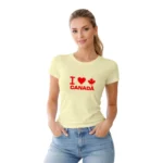 Camisa Feminina Baby Look Canadá Varias Estampas - Imagem 36
