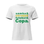 Camisa Feminina Baby Look Samba e Cerveja e Futebol e Copa - Imagem 9