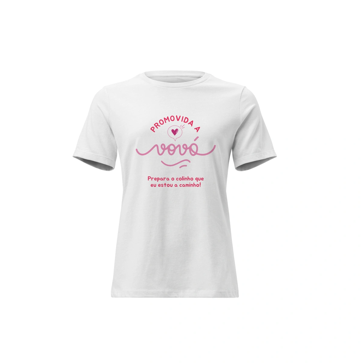 45e31f8f-2e3d-5839-9ee0-9b68b1a0f98a.webp Camisa Feminina Baby Look Dia dos Avós Promovida a Vovó Prepara o Colinho Que Eu Estou a Caminho - Imagem 1