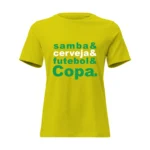 Camisa Feminina Baby Look Samba e Cerveja e Futebol e Copa - Imagem 13