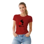 Camisa Feminina Baby Look Dia dos Namorados Metade do Coração Dele - Imagem 7