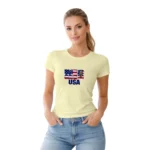 Camisa Feminina Baby Look Estados Unidos Varias Estampas - Imagem 38