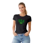 Camisa Feminina Baby Look Brasil - Imagem 23