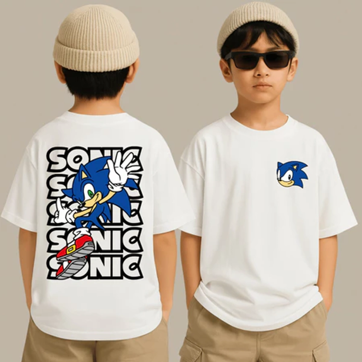 67b1c417-9ee8-5282-b85c-48fef45da02a.webp Camiseta Infantil Menino Sonic Ouriço - Imagem 1