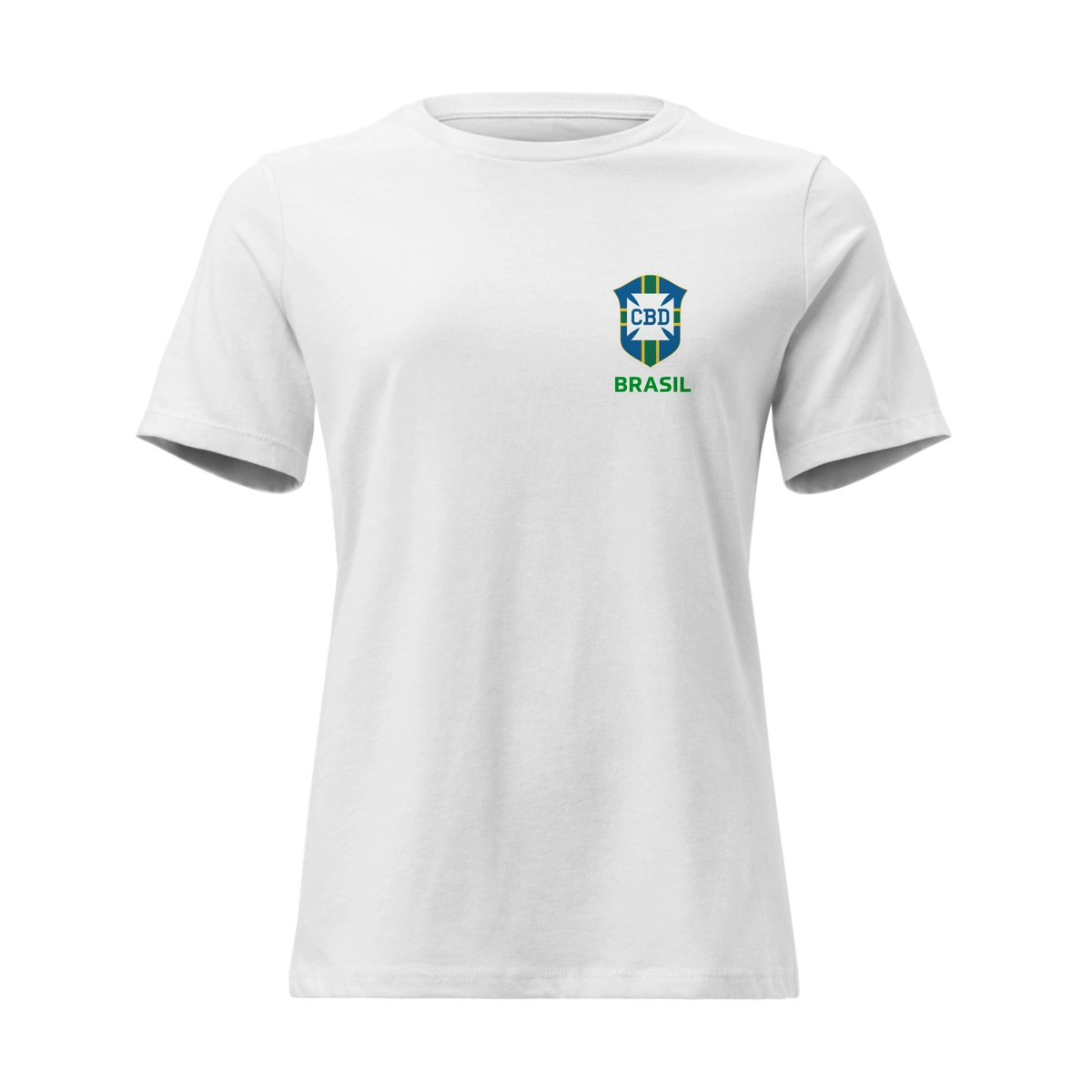 718a7f86-13e1-5d4d-8340-1ce0f37d229d.webp Camisa Feminina Baby Look Seleção Brasileira 1958 - Imagem 1