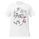 Camisa Feminina Baby Look Stray Kids Asinaturas