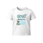 Camiseta Infantil Menino Dia dos Avós Vovô Mora no Meu Coração - Imagem 7