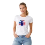 Camisa Feminina Baby Look Estados Unidos Varias Estampas - Imagem 18