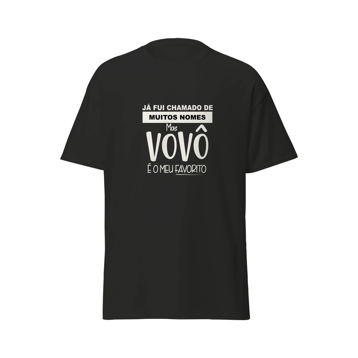 9e864666-618a-5589-ba6d-4a775c7020f0.webp Camisa masculina Dia dos Avós Já Fui Chamado de Muitos Nomes Mas Vovô é o Meu Favorito - Imagem 1